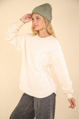 $25 Doorbuster Deal - French Terry Oversized Cozy Tops - 4 Colors! - FINAL SALE