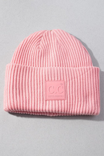 C.C. Rubber Patch Beanie - 3 colors!