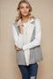 Gray Fur Lined Zip Vest