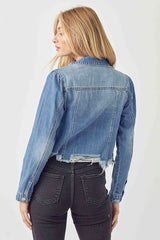 Risen Distressed Denim Jacket