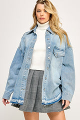 Oversized Denim Shirt Jacket