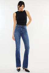 Kan Can High Rise Medium Wash Bootcut Jeans