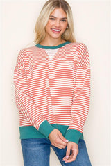 Striped Terry Pullovers - 2 Colors!