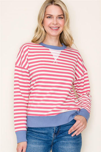 Feeling New Striped Pullovers - 2 Colors!