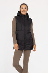 Mono B Hooded Zip Up Puffer Vests - 3 Colors!