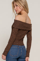 $25 Doorbuster Deal - Animal Off The Shoulder Top - FINAL SALE