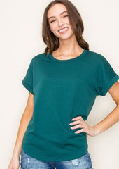 Dark Teal Soft Terry Tee