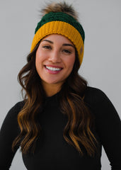 Game Day Green & Gold Pom Hot