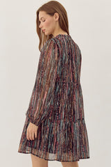 Multicolor Chiffon Dress