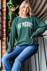 Be Merry Ribbed Long Sleeves - 2 Colors!