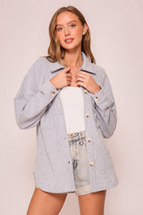 Lightweight Brushed Relaxed Shirt Jackets- 3 Colors!