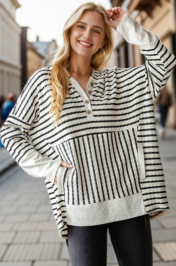 Feeling Good Striped Hoodie - 4 Colors!