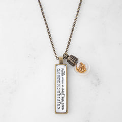 Faith As Small As A Mustard Seed Bronze Necklace