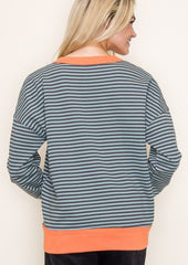 Striped Terry Pullovers - 2 Colors!