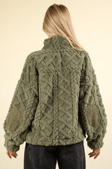 $25 Doorbuster - Cozy Cable Knit Elbow Patch Pullovers - 3 Colors! - FINAL SALE