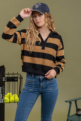 $25 Doorbuster Deal - Cropped Wide Stripe Top - FINAL SALE