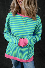 Sky Blue & Pink Sweatshirt