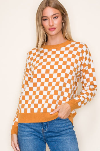 Life is Better In a Checked Sweater - 3 Colors! - FINAL SALE