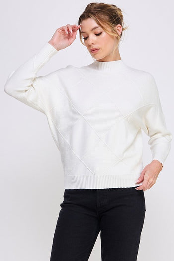 Diamond Mock Pullover - 3 Colors!