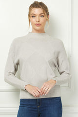 Diamond Mock Pullover - 3 Colors!