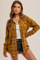 Mustard Plaid Shirt