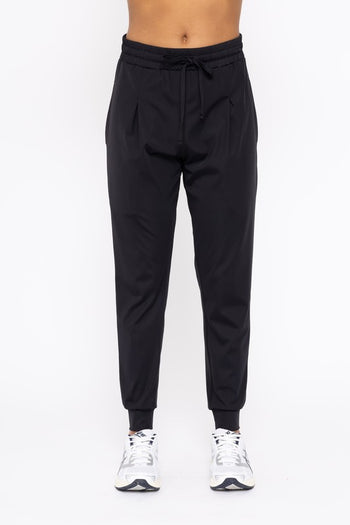 Mono B Black Pleated Front Joggers