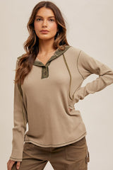 Lovely Day Lightweight Thermal Washed Hoodies - 2 Colors!