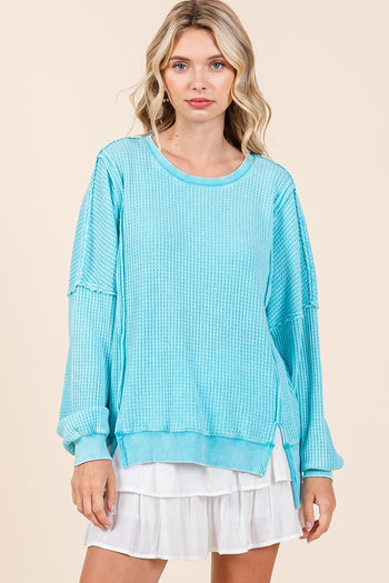 Mineral Wash Waffle Dolmans - 2 Colors!