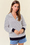 Talia Two Tone Collared Sweatshirt - 2 Colors!