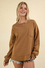 $25 Doorbuster Deal - French Terry Oversized Cozy Tops - 4 Colors! - FINAL SALE