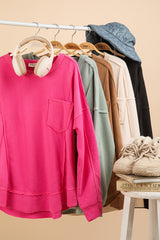 $25 Doorbuster Deal - French Terry Oversized Cozy Tops - 4 Colors! - FINAL SALE