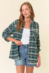 Plaid Flannel Fringe Detail Shacket - 2 Colors!