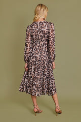 Shimmer Animal Print Dress