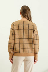 Grid Sweaters - 2 Colors!