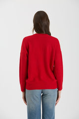 $25 Doorbuster Deal - Lady In Red Vneck Sweater - FINAL SALE