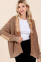 Contrast Mineral Wash Elbow Patch Cardigans - 2 Colors!