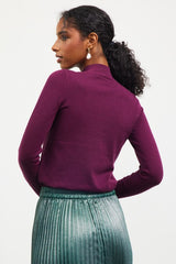 Basic Button Mock Neck & Cuff Tops - 2 Colors!