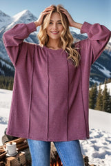 Ribbed Oversized Fit Tops - 2 Colors!