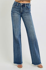 Risen High Rise Straight Leg Tummy Control Jean