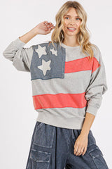 USA Flag Patch Pullover