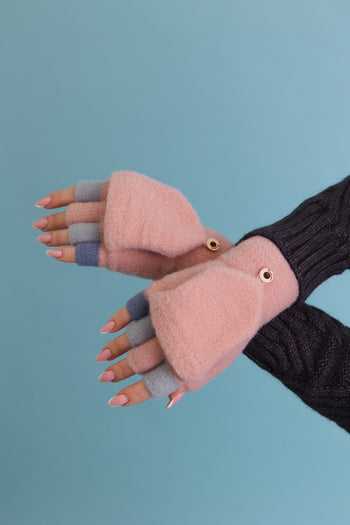 Rainbow Tip Convertible Gloves - 3 Colors!