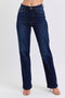 Judy Blue High Waist Dark Straight Jeans