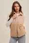 Blush Quilted Sherpa Shearling Vest