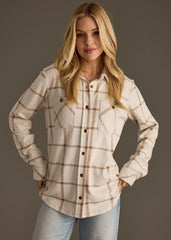 Mocha & Cream Find Your Fire Super Soft Flannel