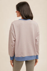 Live In The Moment Striped Pullovers - 2 Colors!