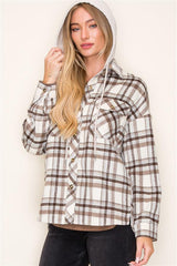 Next Chapter Plaid Hooded Shackets - 2 Colors!