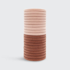 Kitsch Mauve/Neutral Recycled Polyester Hair Elastics