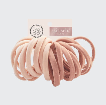 Kitsch Mauve/Neutral Recycled Polyester Hair Elastics