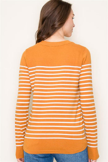 Marigold Striped Pullover