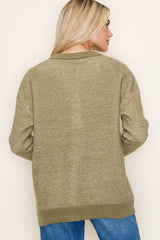 Sage Henley Button Sweater